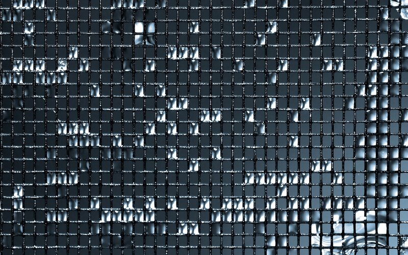 Metal Mesh Grid — Black