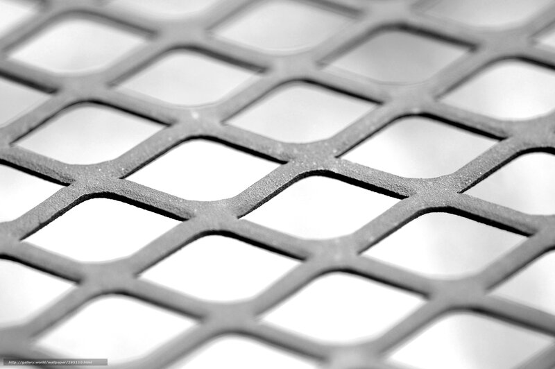 Metal Mesh Grid — Gray