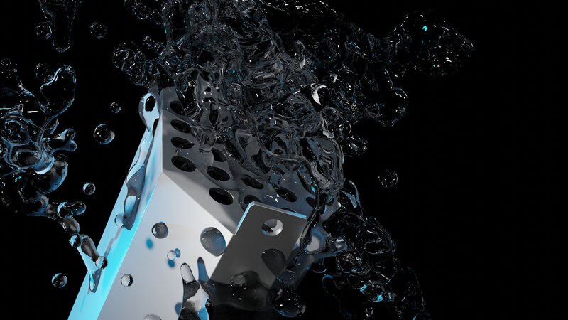 Metal Object in Water