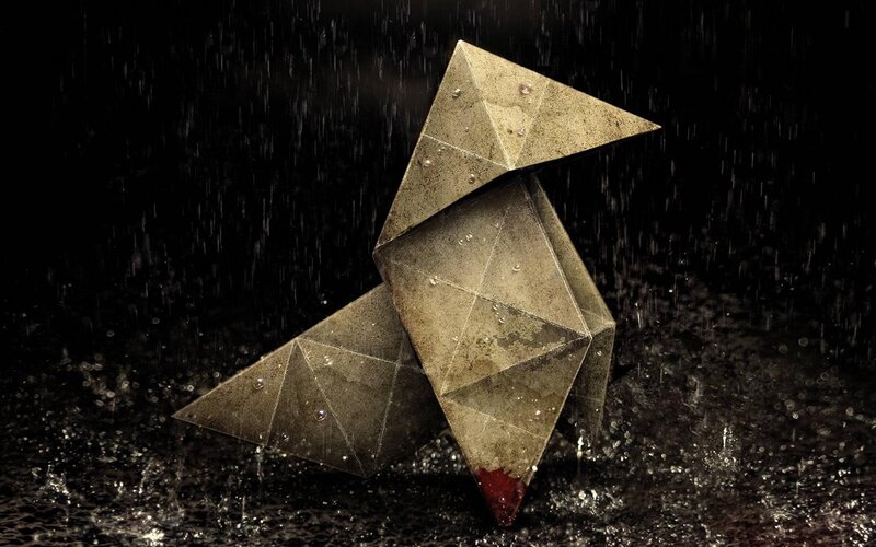 Metal Origami Bird