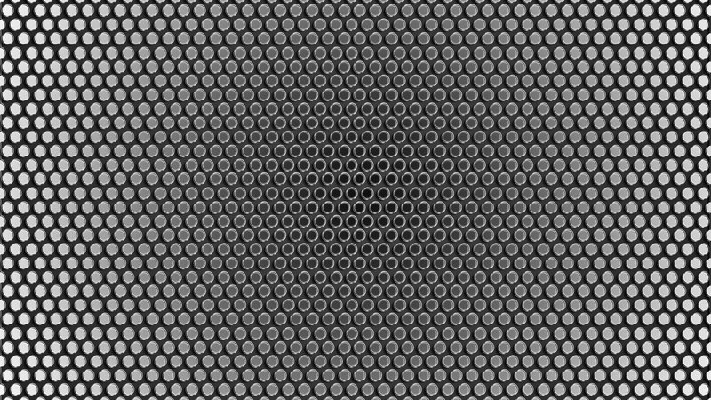 metal perforated grid pattern