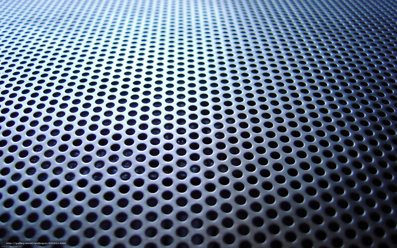 Metal perforated surface