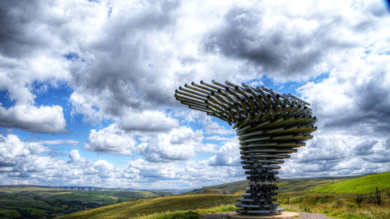 Metal Pipe Sculpture