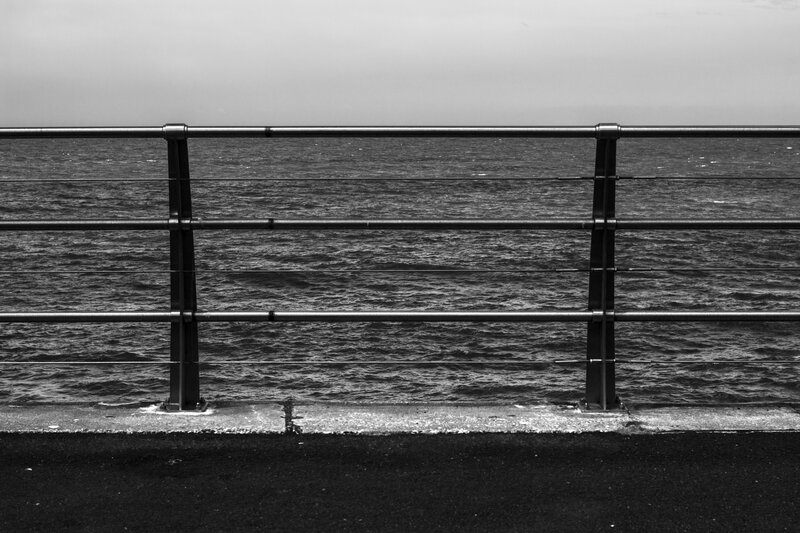 Metal Railing by Sea