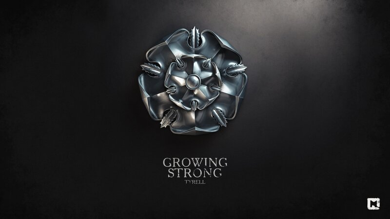 Metal Rose Emblem — Black
