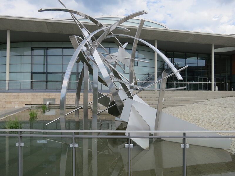 Metal Sculpture in Water