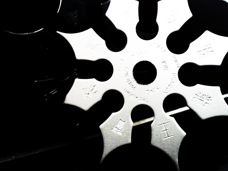 Metal Shuriken with Text