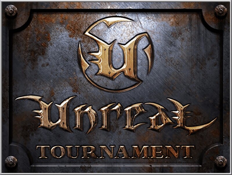 Metal Sign with Logo — Gold
