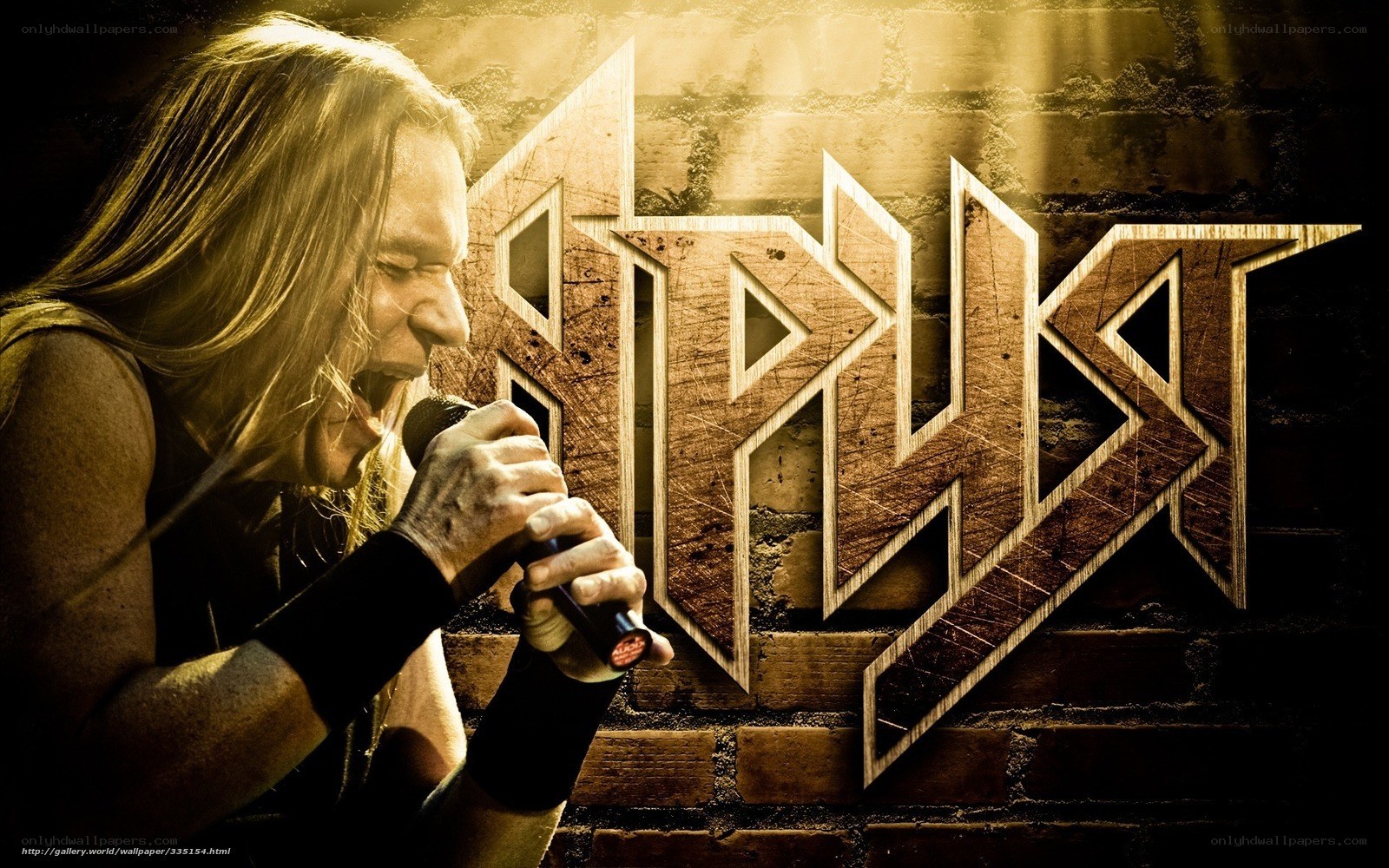 metal singer performing on stage