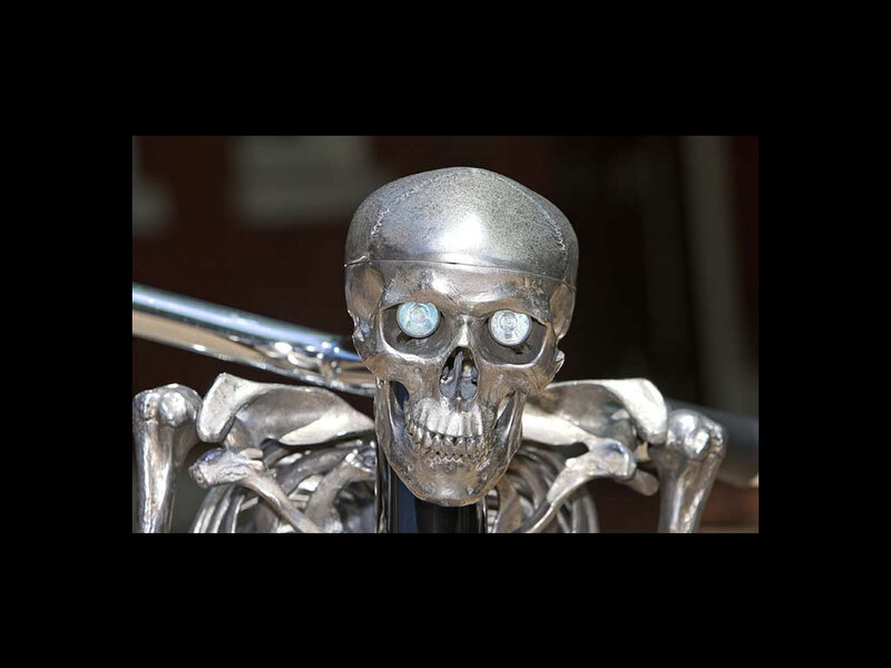 Metal Skeleton Sculpture