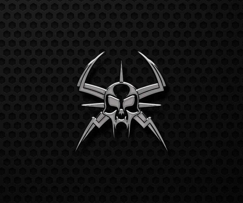 Metal Skull Emblem — Black