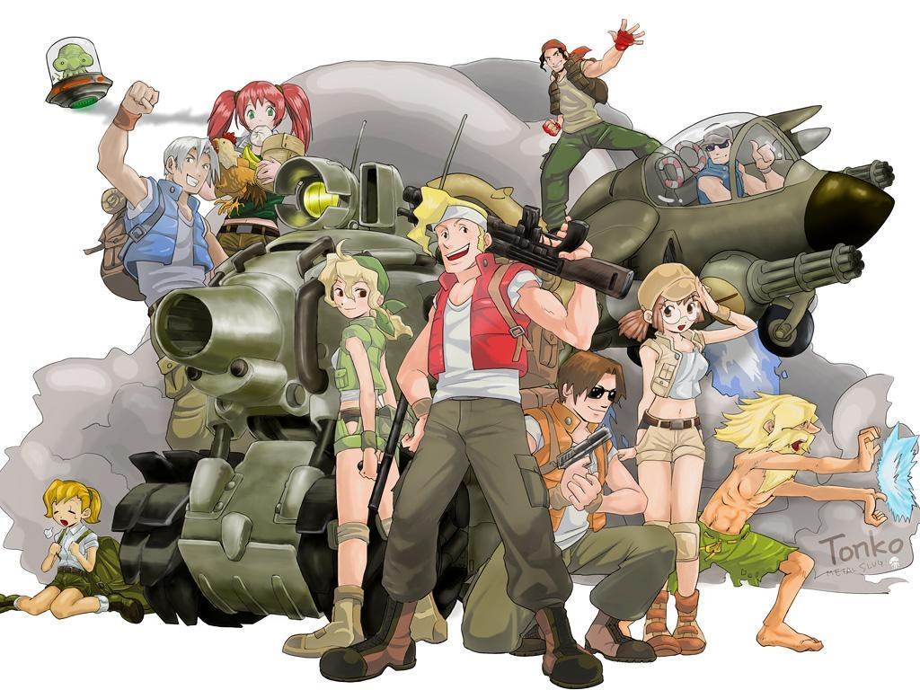 Metal Slug characters group portrait