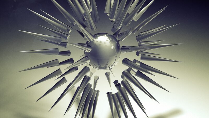 Metal Sphere with Spikes