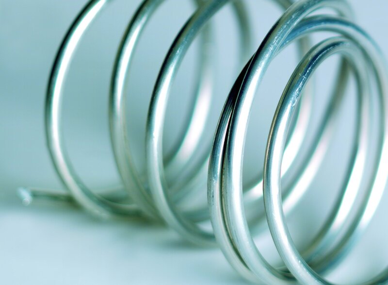 metal spring close-up