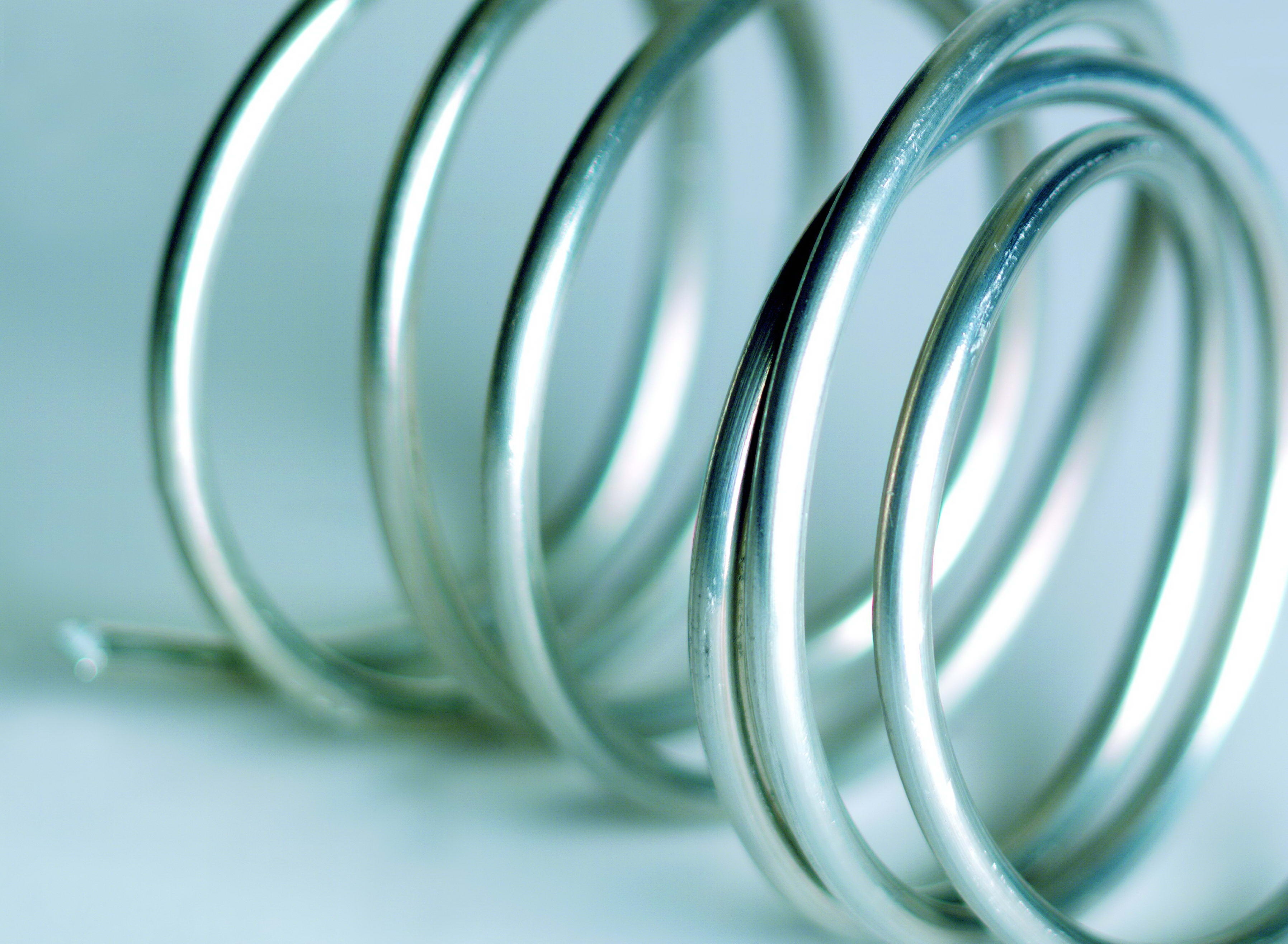 metal spring close-up