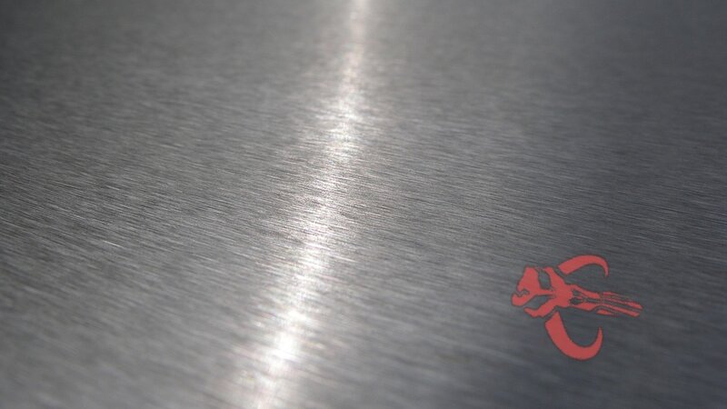 Metal Surface with Logo