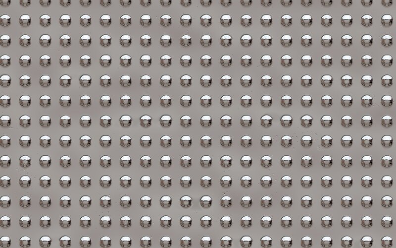 Metal Surface with Rivets — Silver