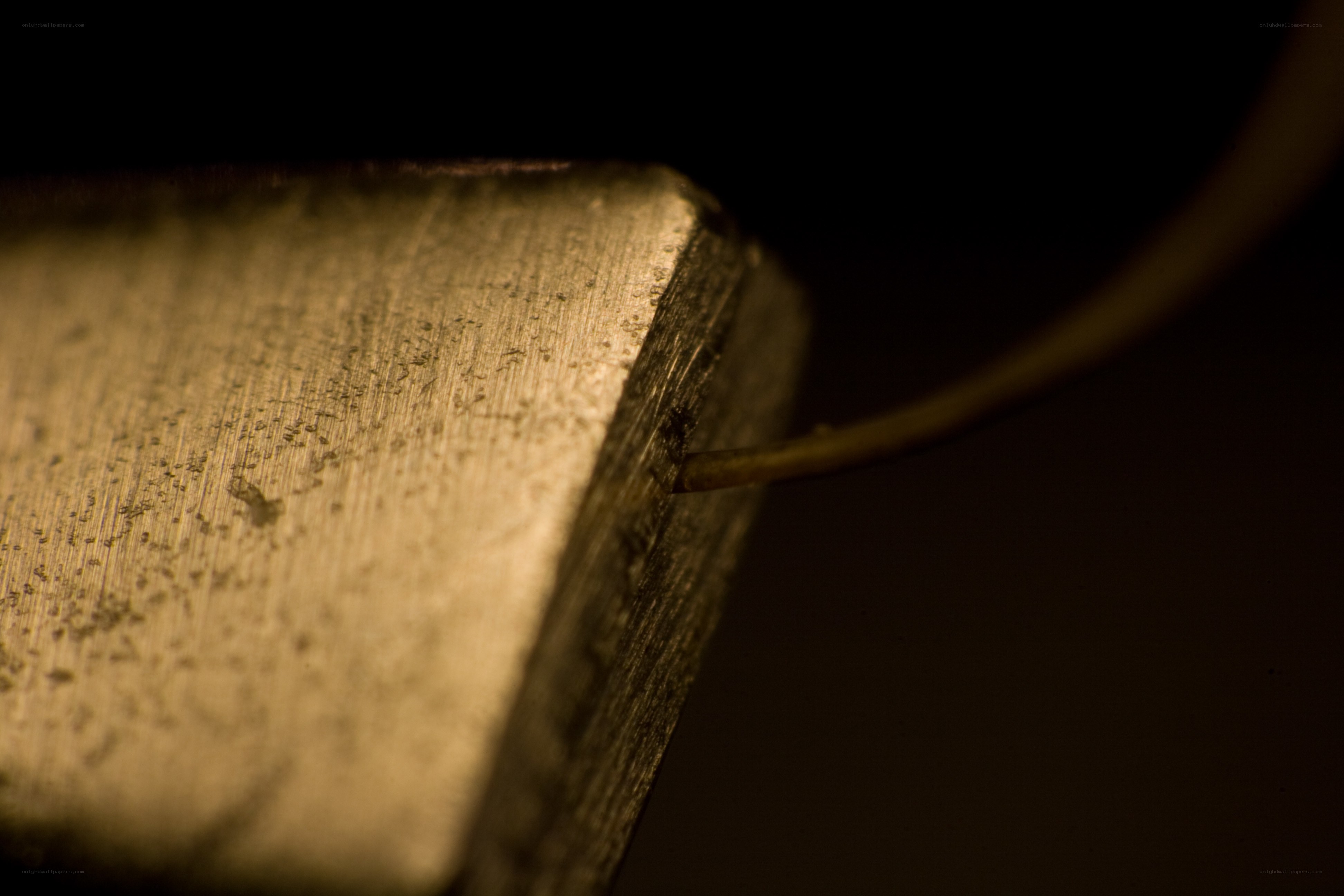 metal surface with wire