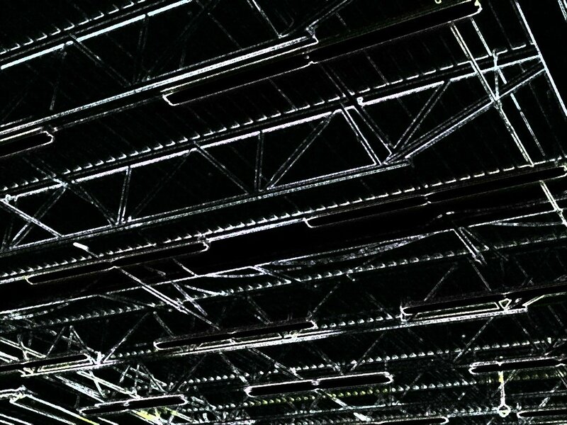 metal truss ceiling structure