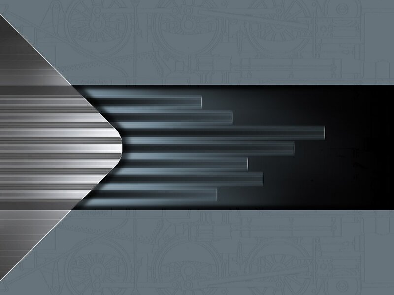 Metallic Abstract Design — Gray
