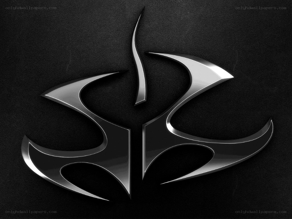metallic abstract logo design