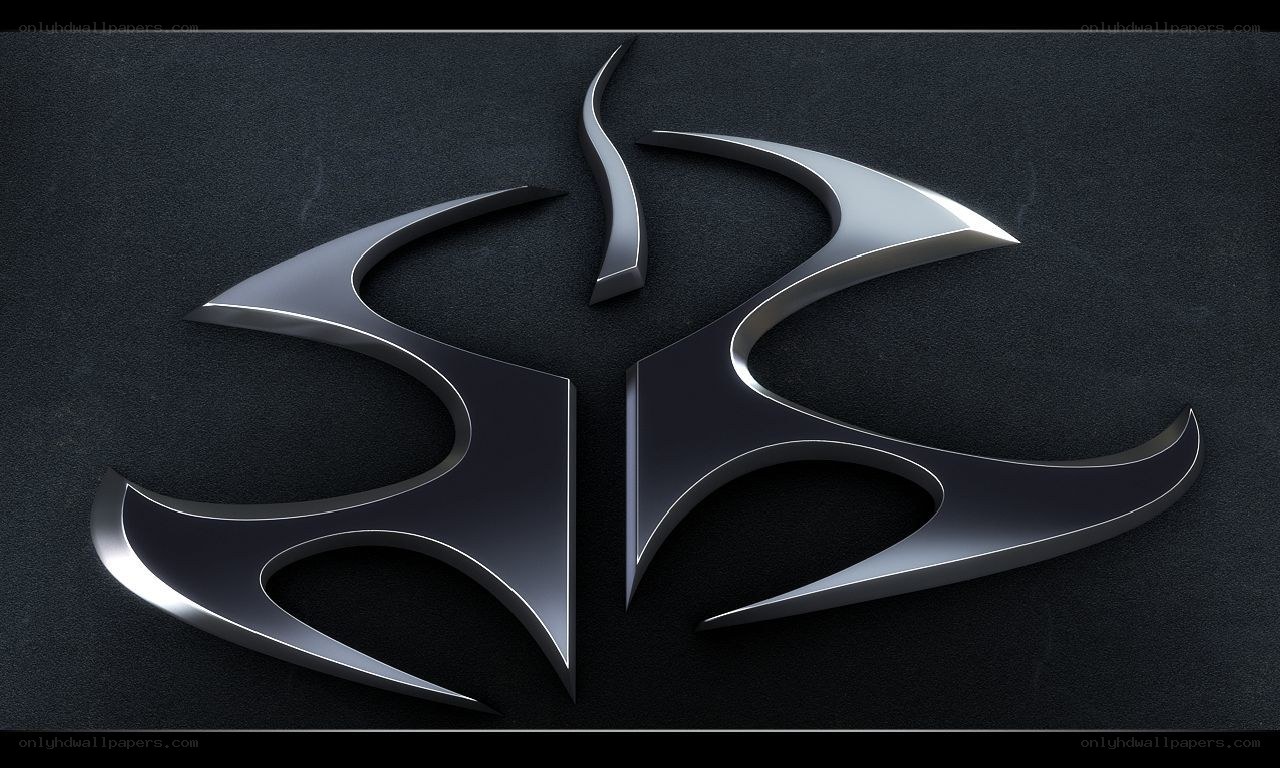 metallic abstract logo design