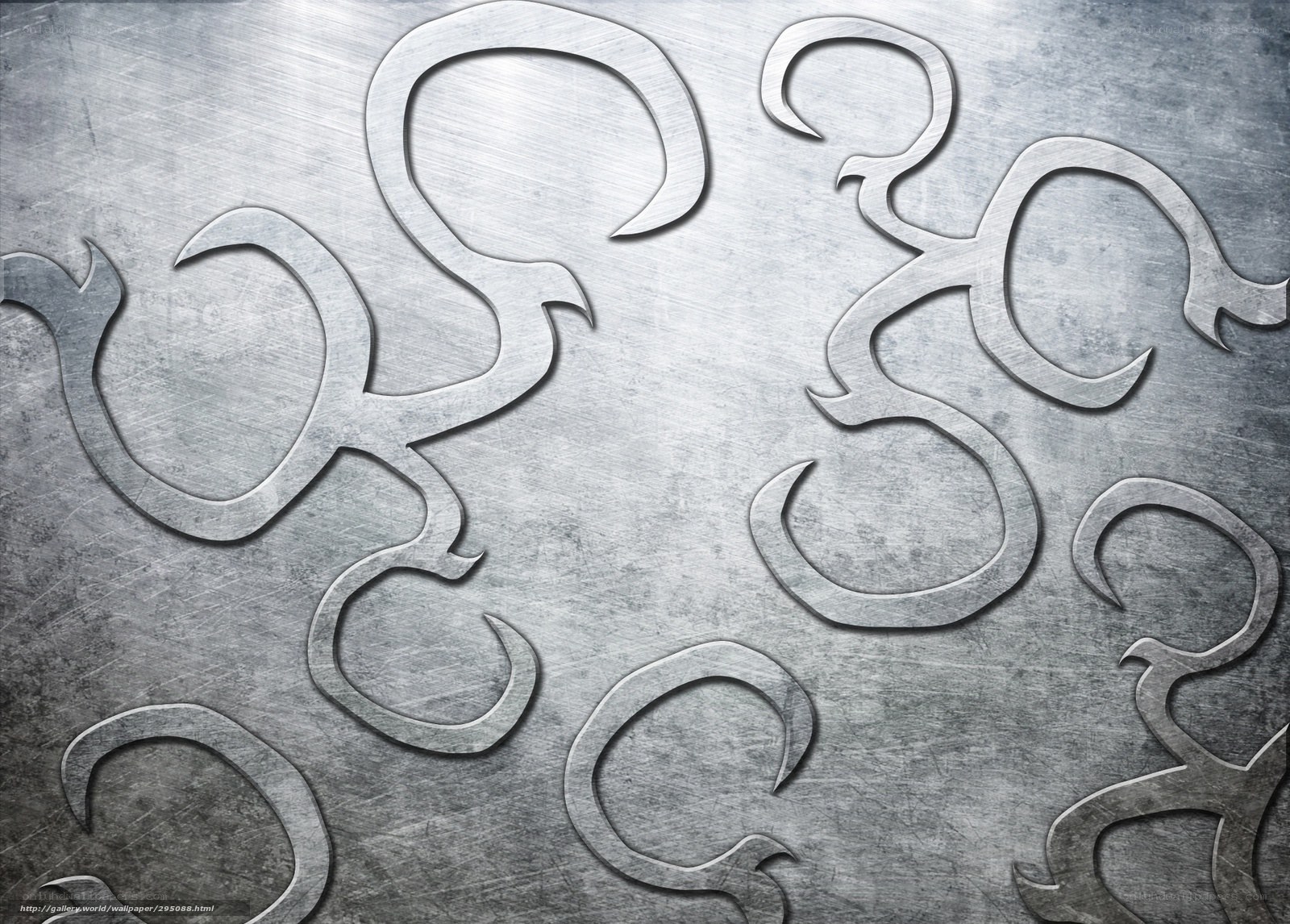 Metallic abstract pattern