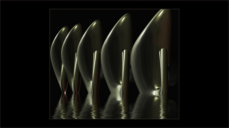 Metallic Abstract Sculptures