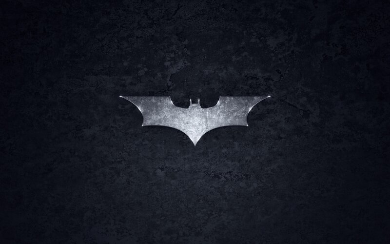 Metallic Bat Symbol