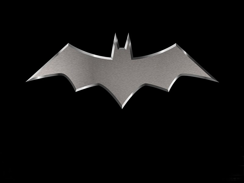 Metallic Batman symbol
