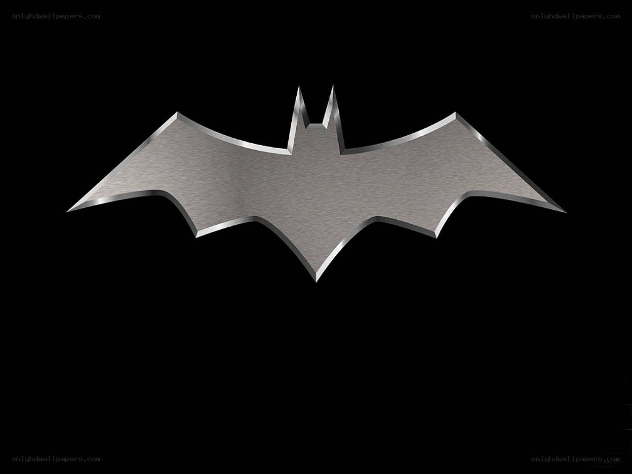 Metallic Batman symbol