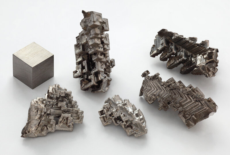 Metallic Bismuth Crystals