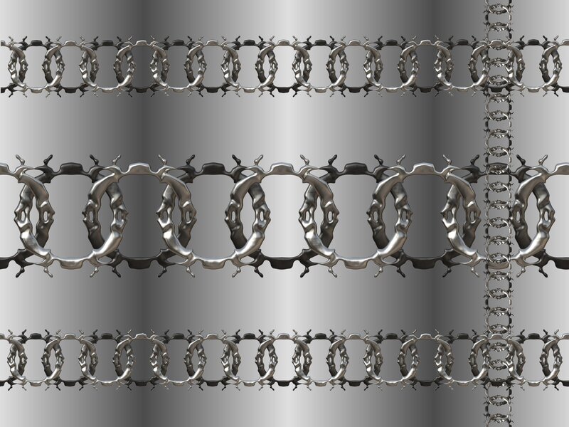 metallic chain structure