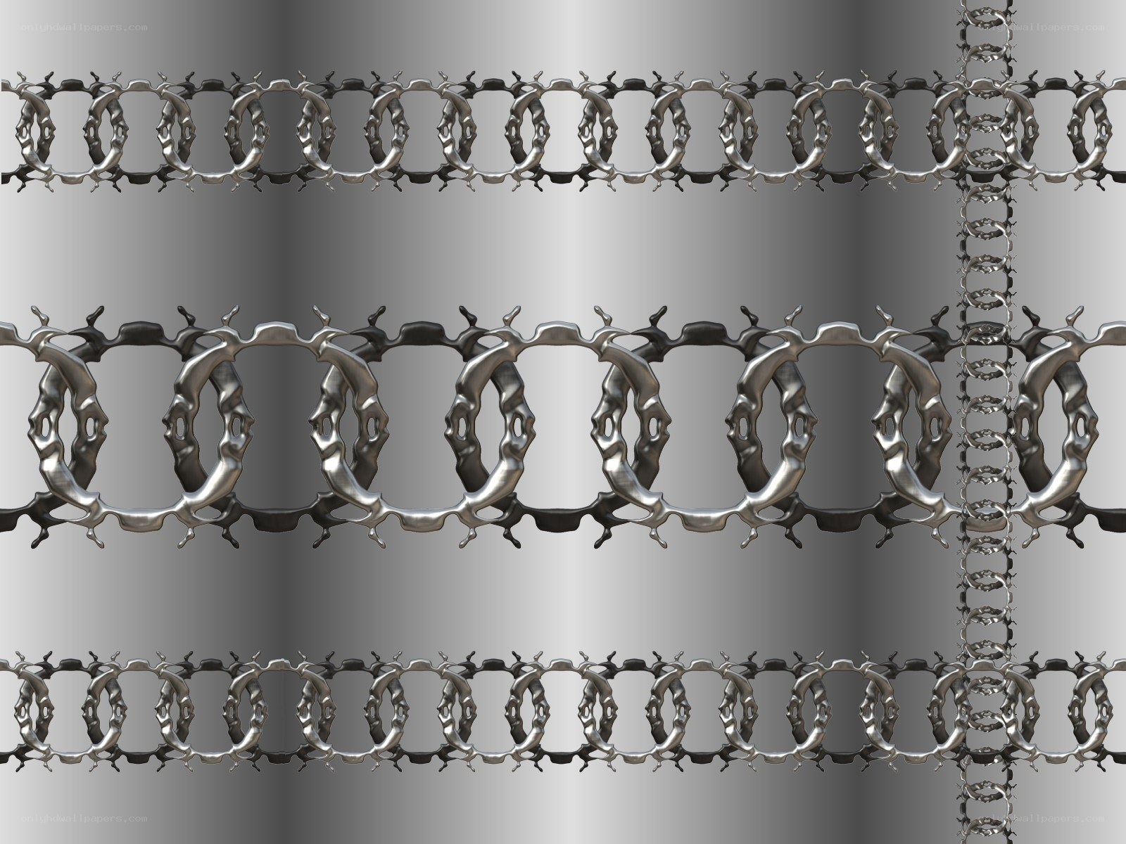 metallic chain structure