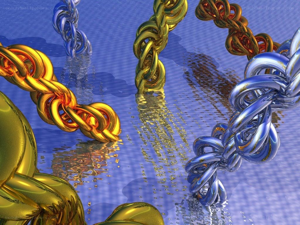 Metallic chains in water