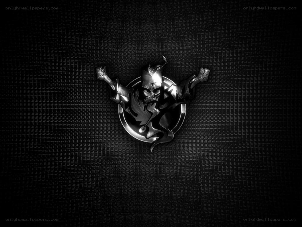 metallic character emblem