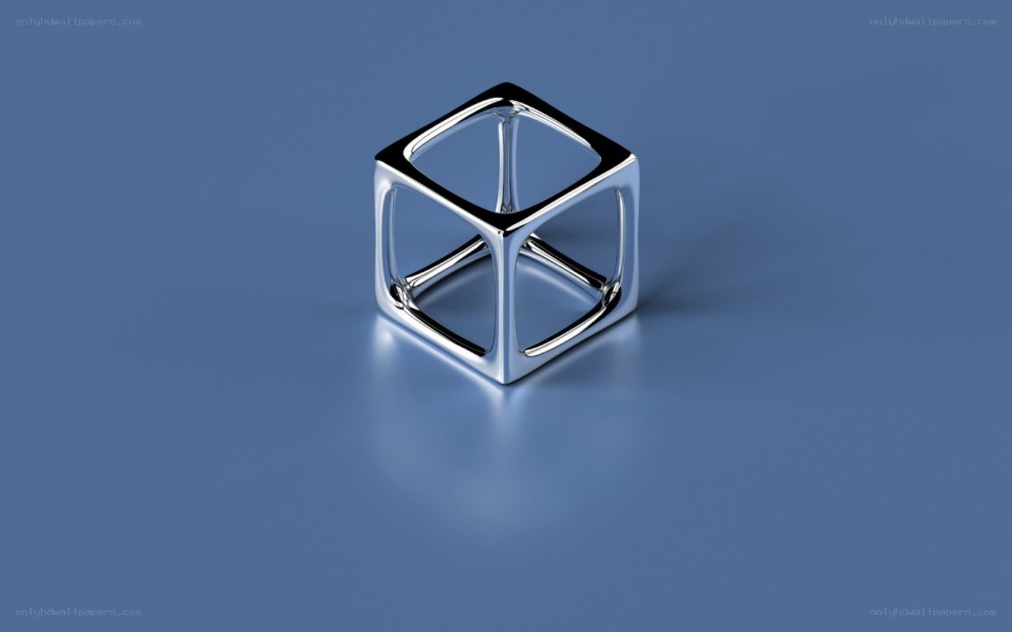 Metallic cube structure