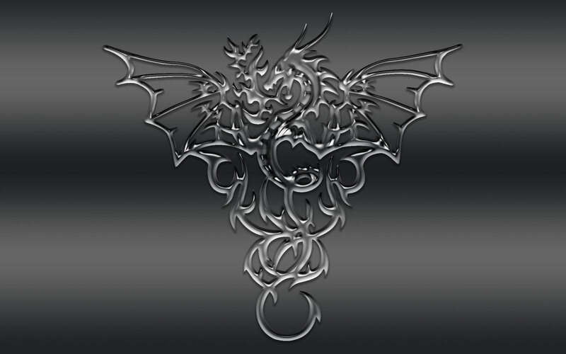 metallic dragon design