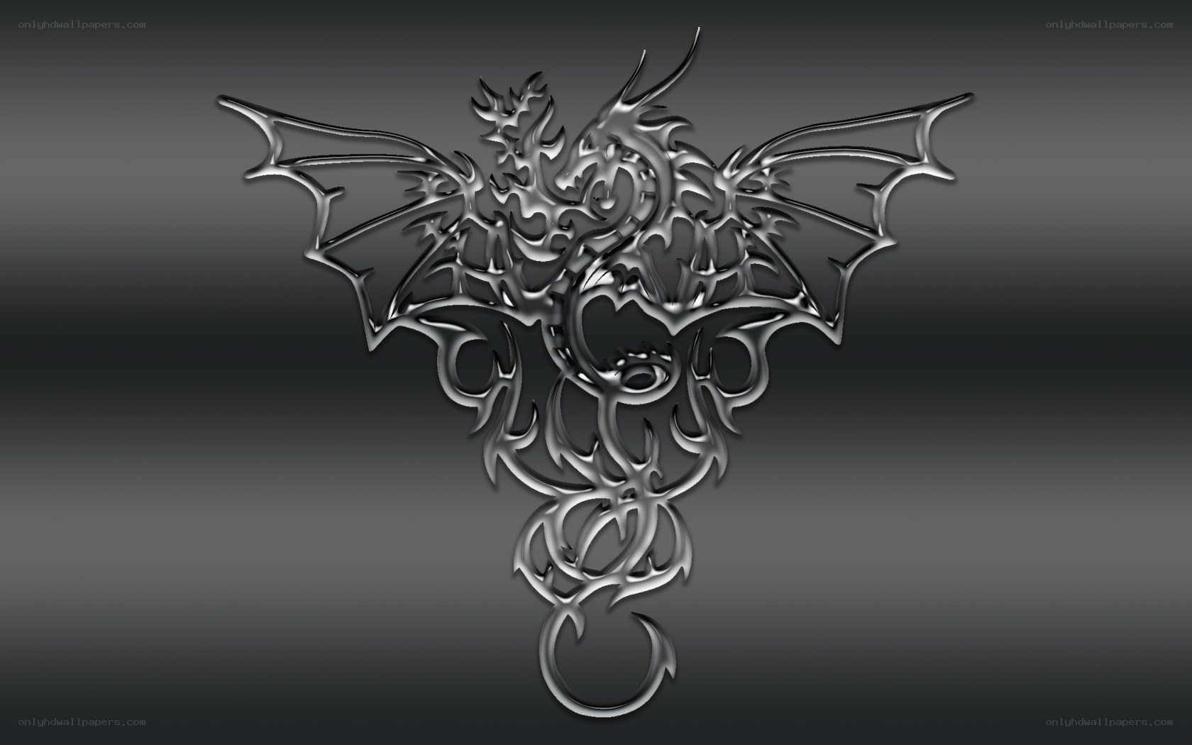 metallic dragon design