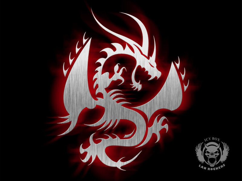 Metallic dragon design