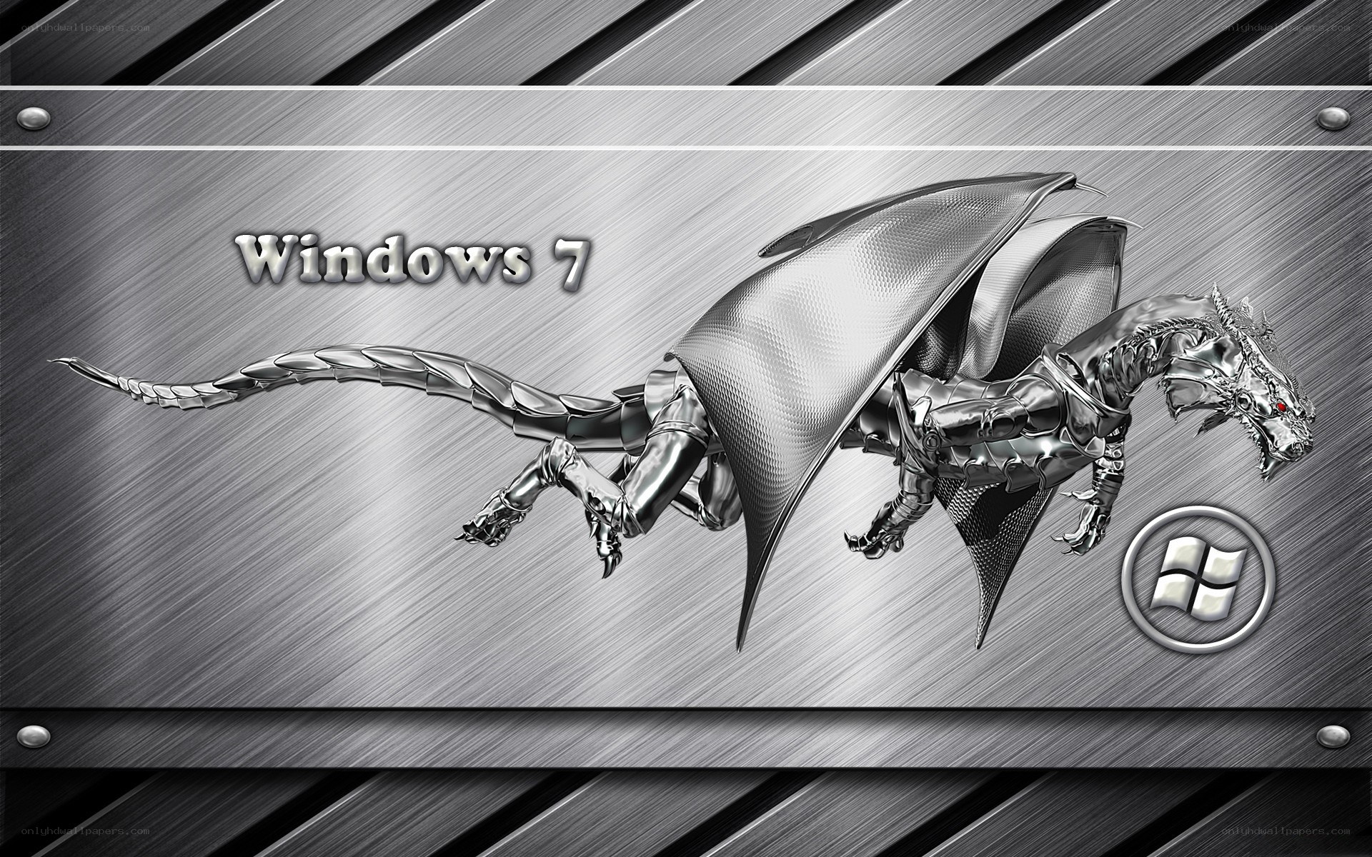 Metallic dragon on Windows 7