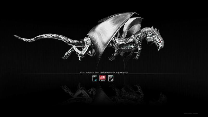Metallic Dragon Sculpture — Black