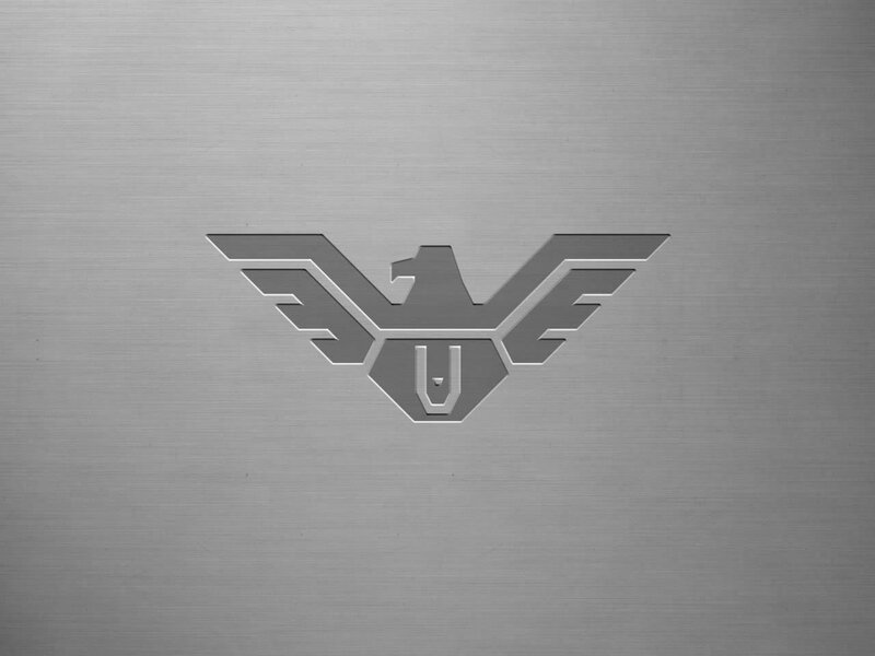 metallic eagle logo emblem