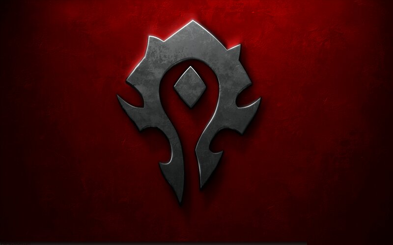 Metallic Emblem on Red