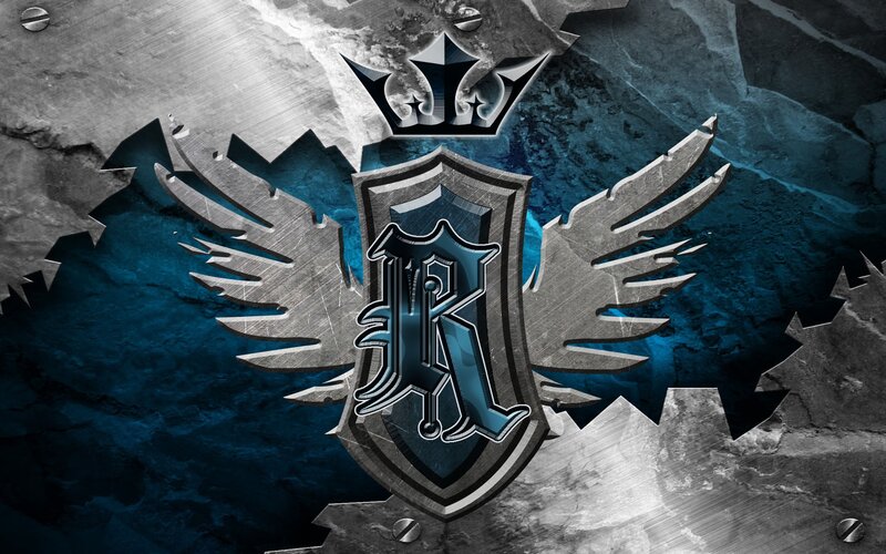 Metallic Emblem with Wings