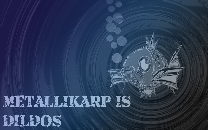 Metallic fish underwater
