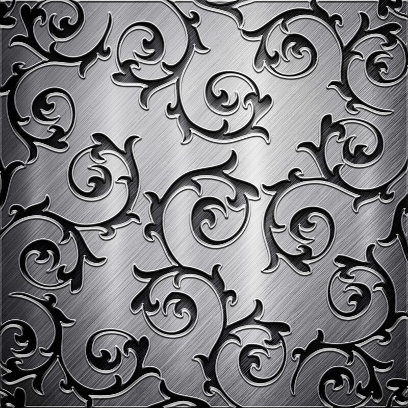 metallic floral pattern texture