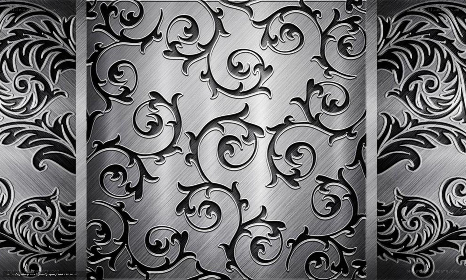 metallic floral pattern wallpaper