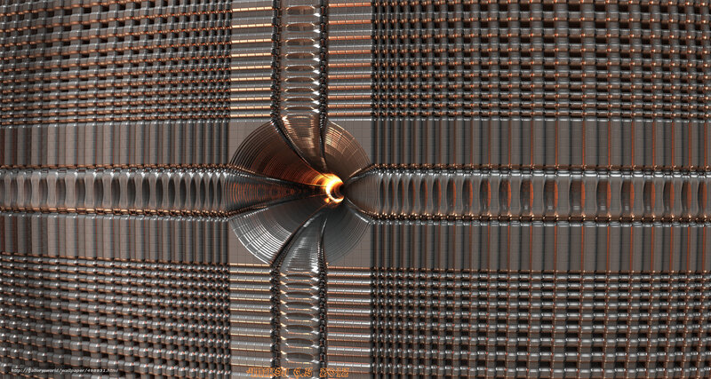 Metallic fractal tunnel