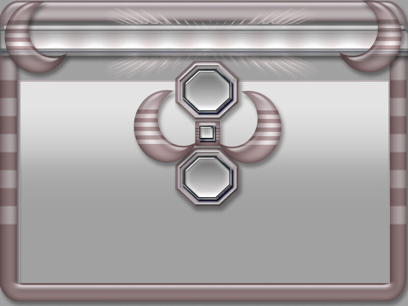 Metallic Frame with Symbols